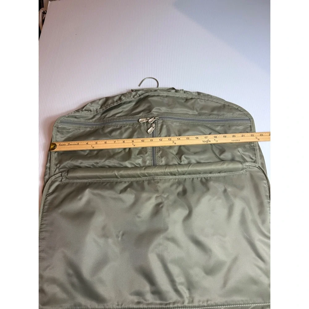 Briggs & Riley‎ Olive Green Ballistic Nylon Tri-Fold Hanging Garment Bag Travel